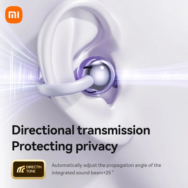 Xiaomi-Mijia fone de ouvido sem fio, clipe de ouvido aberto, fone de ouvido, Bluetooth 5.4, HD Call, Touch Control, fone de ouvido para Android, iOS, M91, ENC